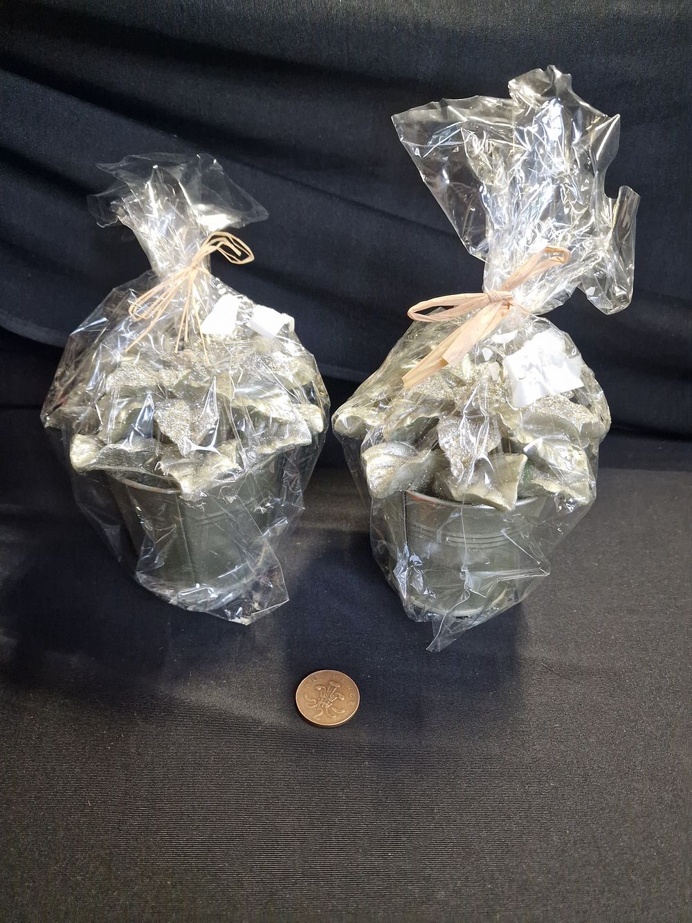 Lot 268: Pair of Christmas Decorative Candles