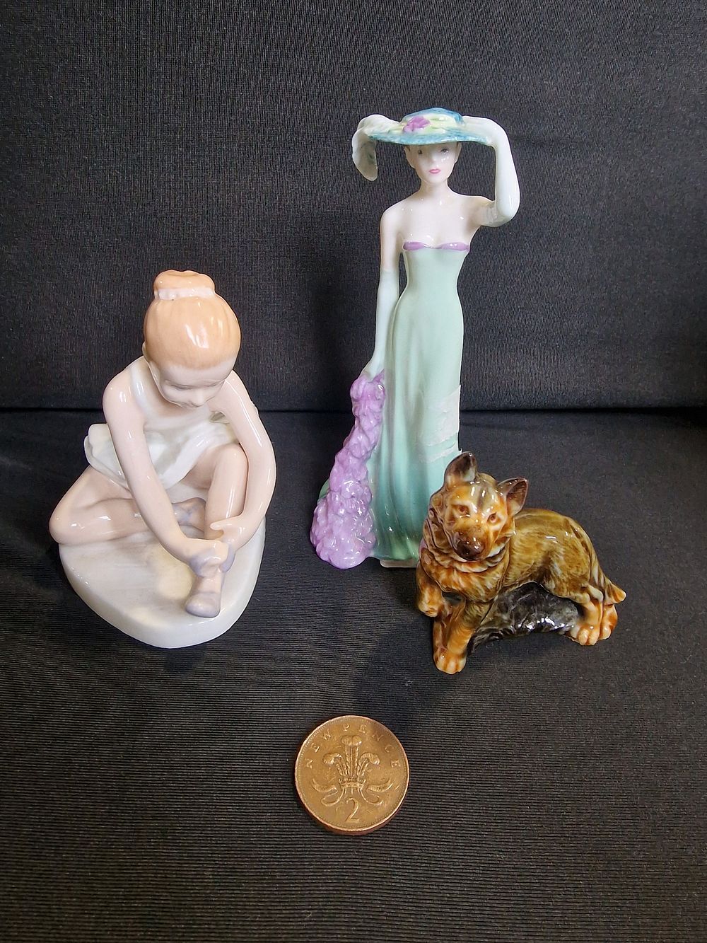 Lot 282: Vintage Figurines Inc Royal Doulton and Coalport