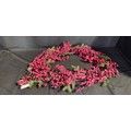 Lot 295: Red berry Christmas garland measures approx L 177 cm
