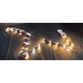 Lot 297: 90 cm Twinkling starburst star vintage gold and white colour LEDs. Tested and working