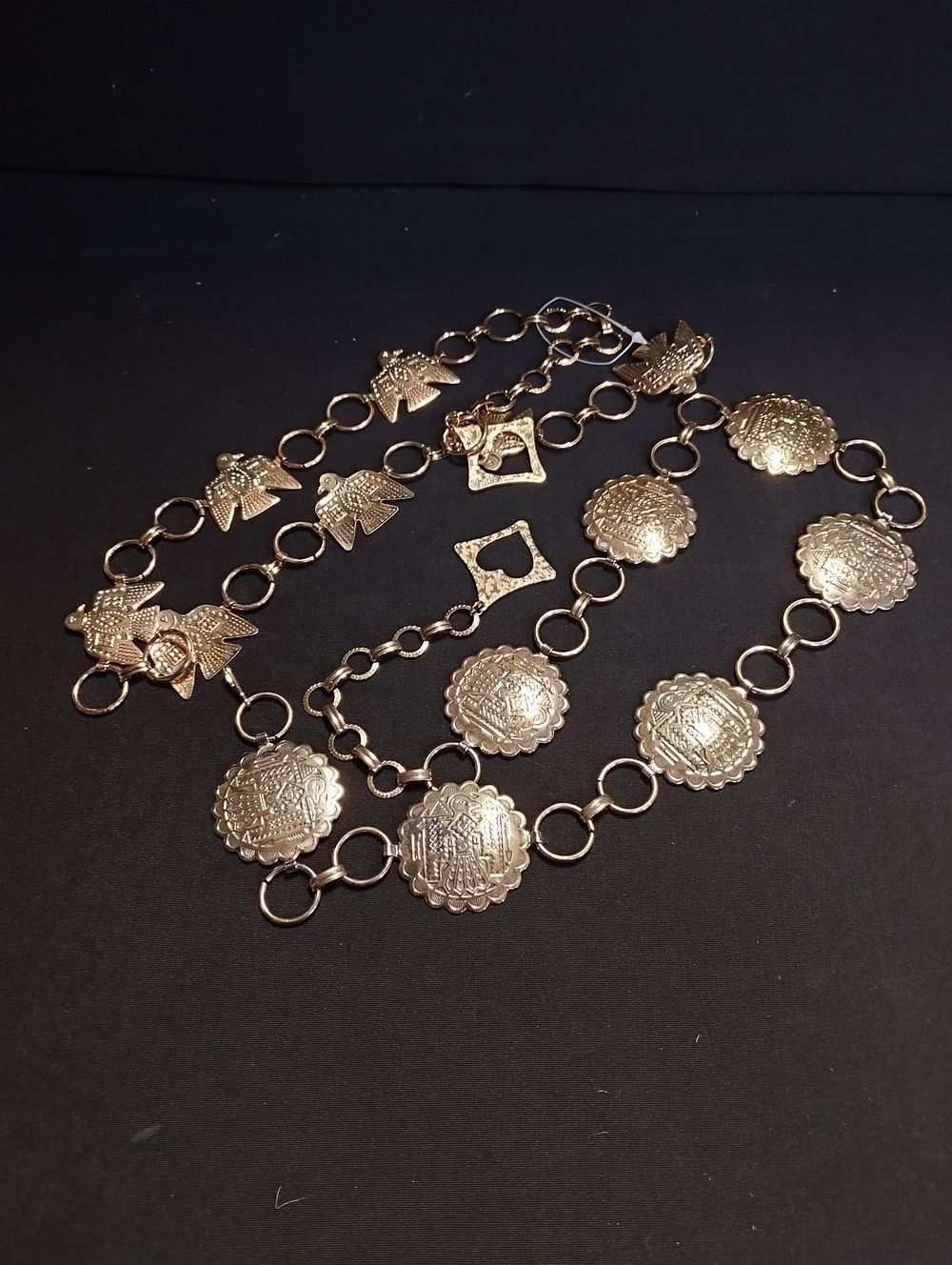 Lot 301: Two Metal Decorative Belts
