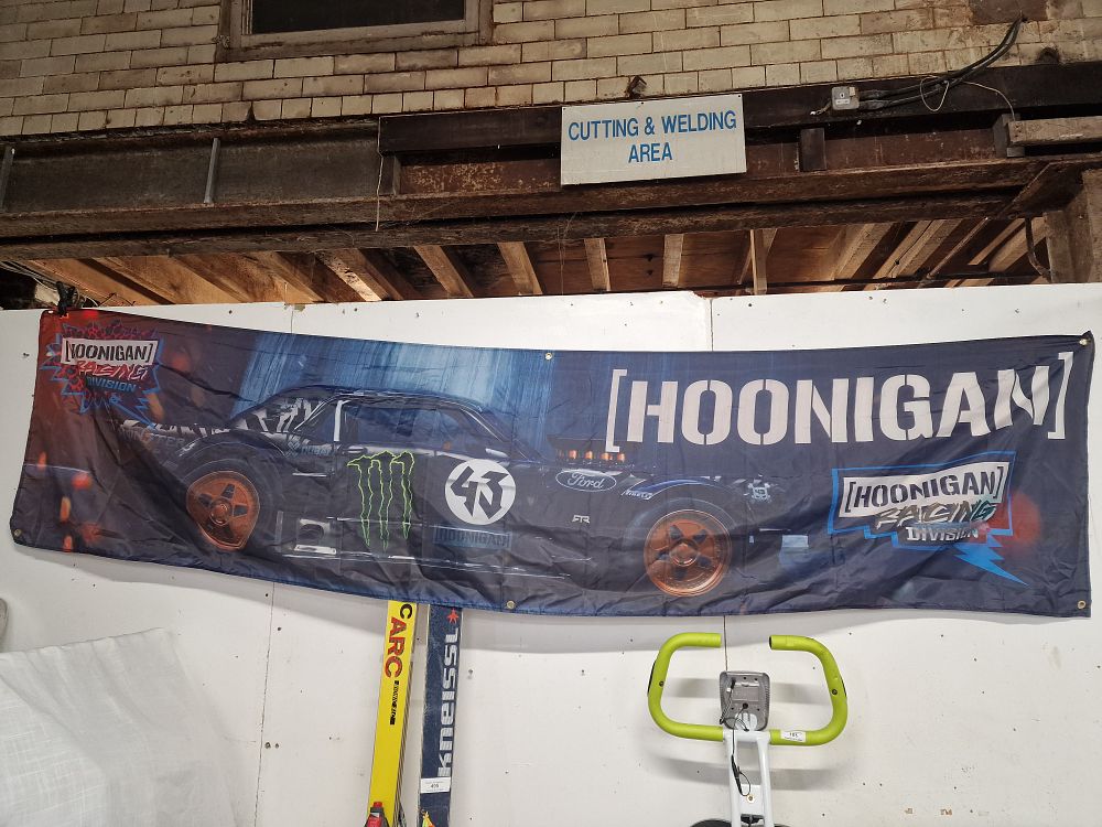 Lot 314: Hooligan Racing Division Banner/Flag