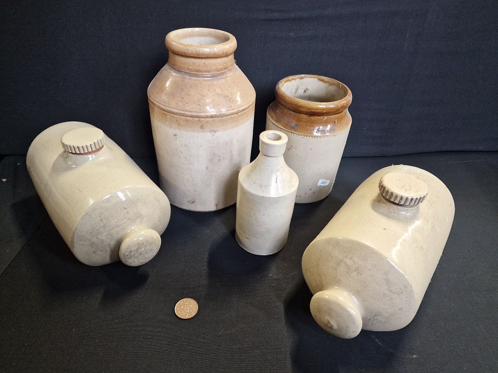 Lot 319: Selection of Vintage Stoneware COLLECTION ONLY