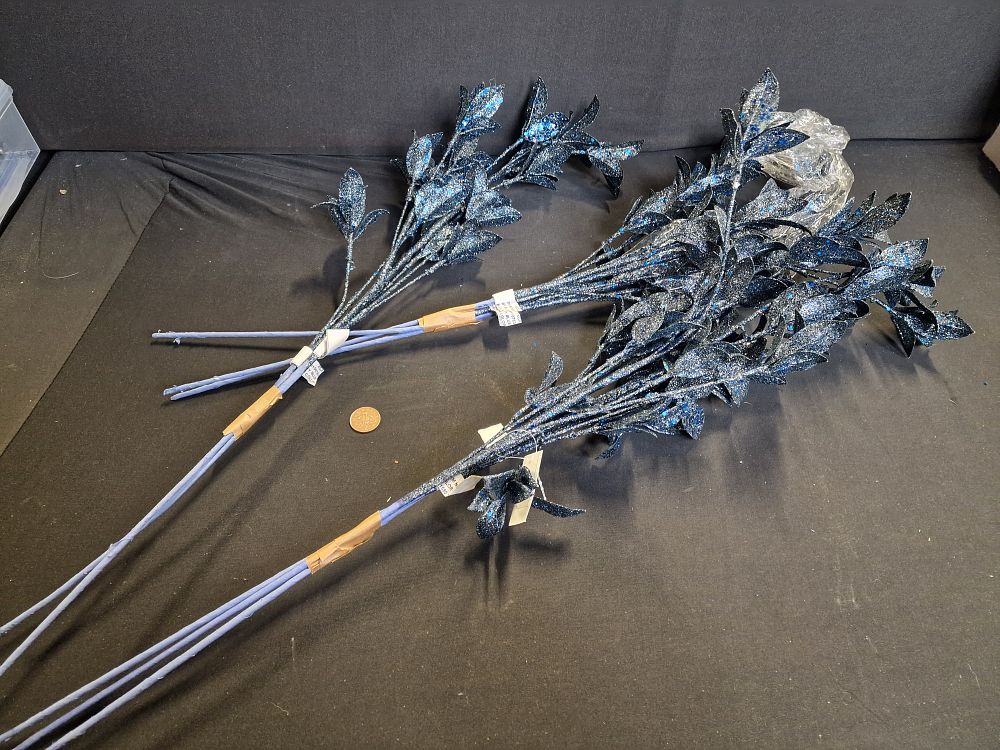 Lot 321: Decorative Christmas Flower Decorations