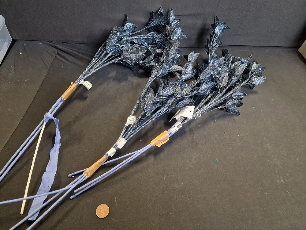 Lot 322: Decorative Christmas Flower Decorations