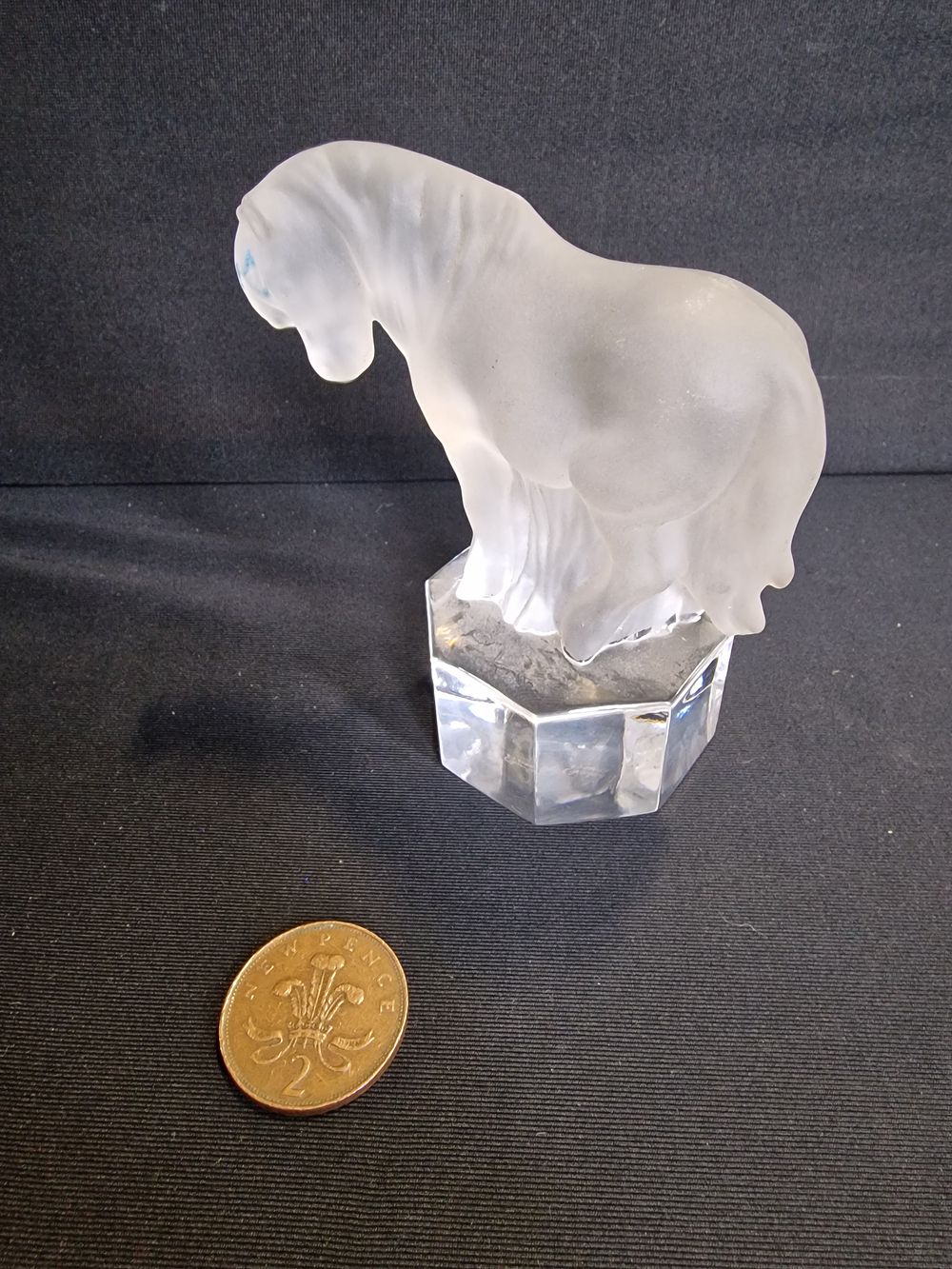 Lot 327: Glass Horse Ornament
