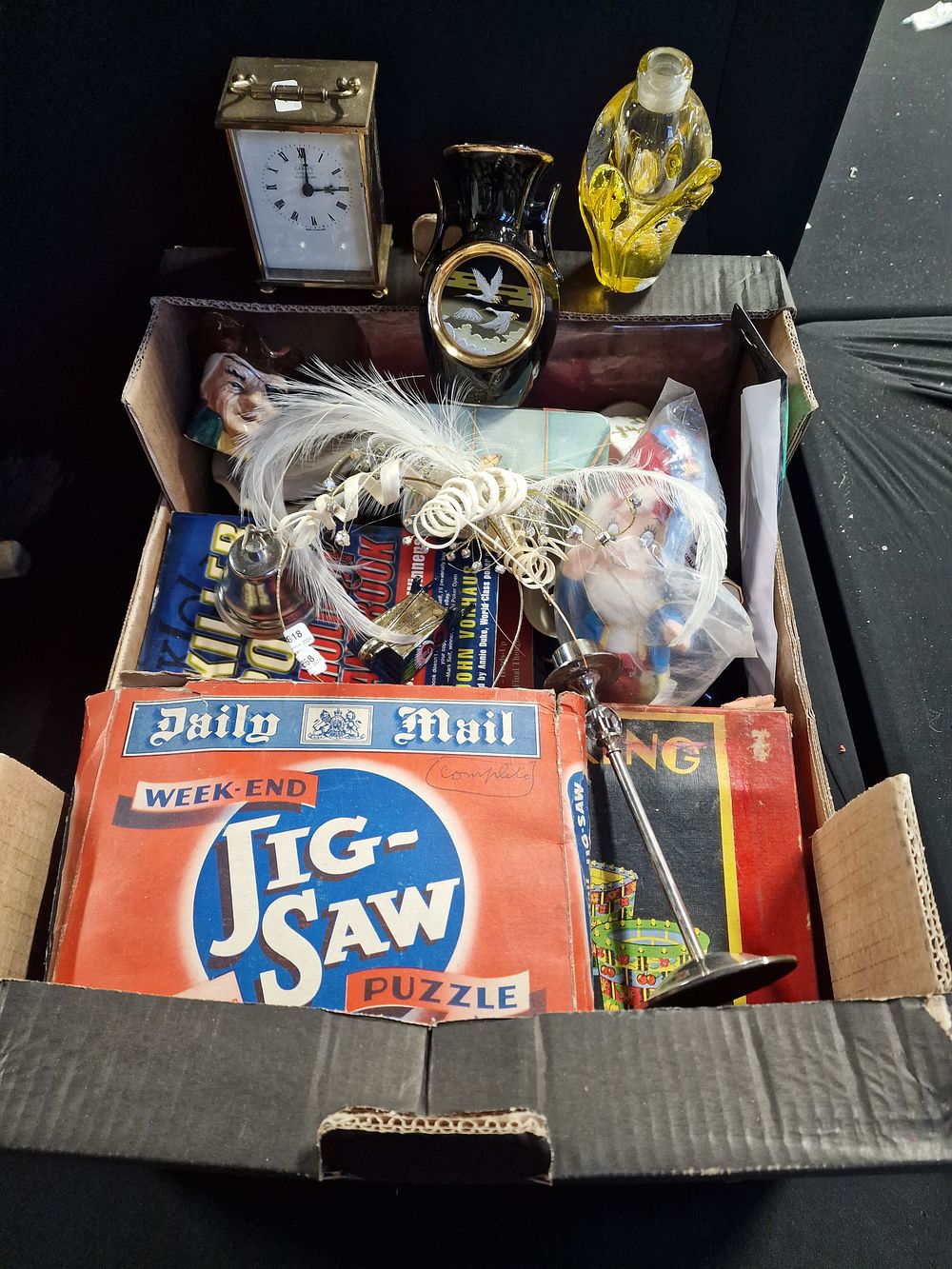 Lot 152: Mixed Box of Items Inc Vintage Games and Collectables