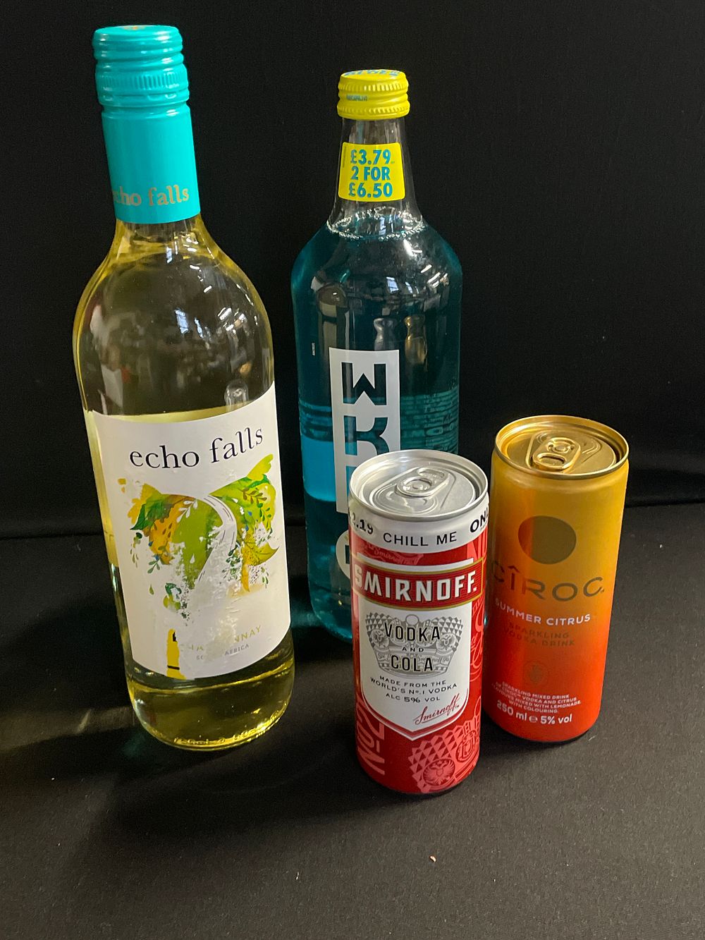 Lot 156: Wine mixers and WKD(collection only)
