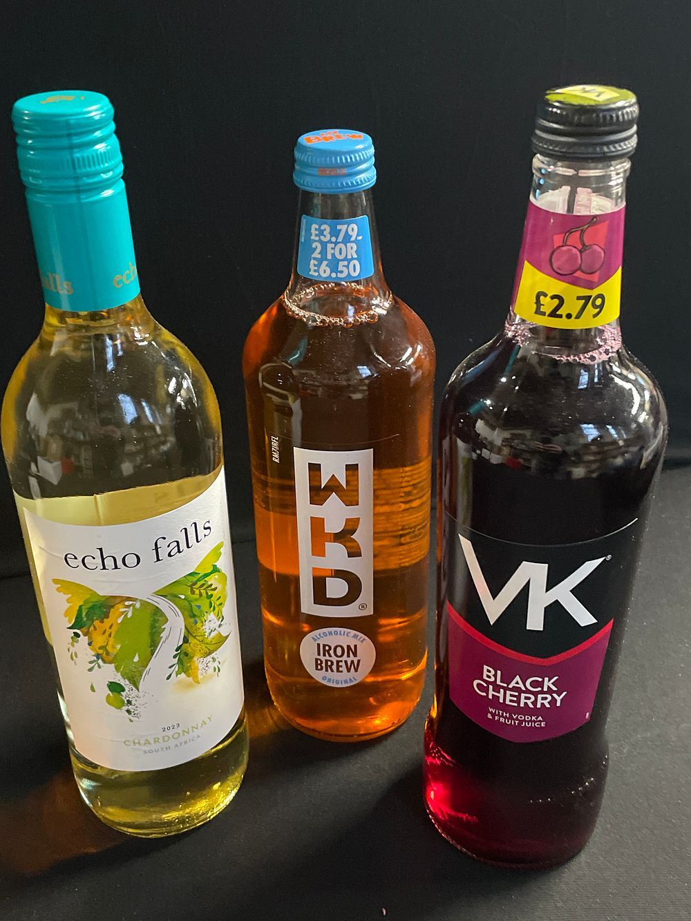 Lot 157: Wine, WKD & VK collection only