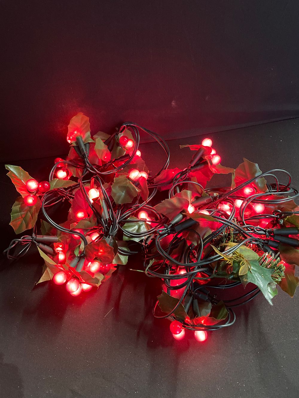 Lot 174: Christmas Holly Lights