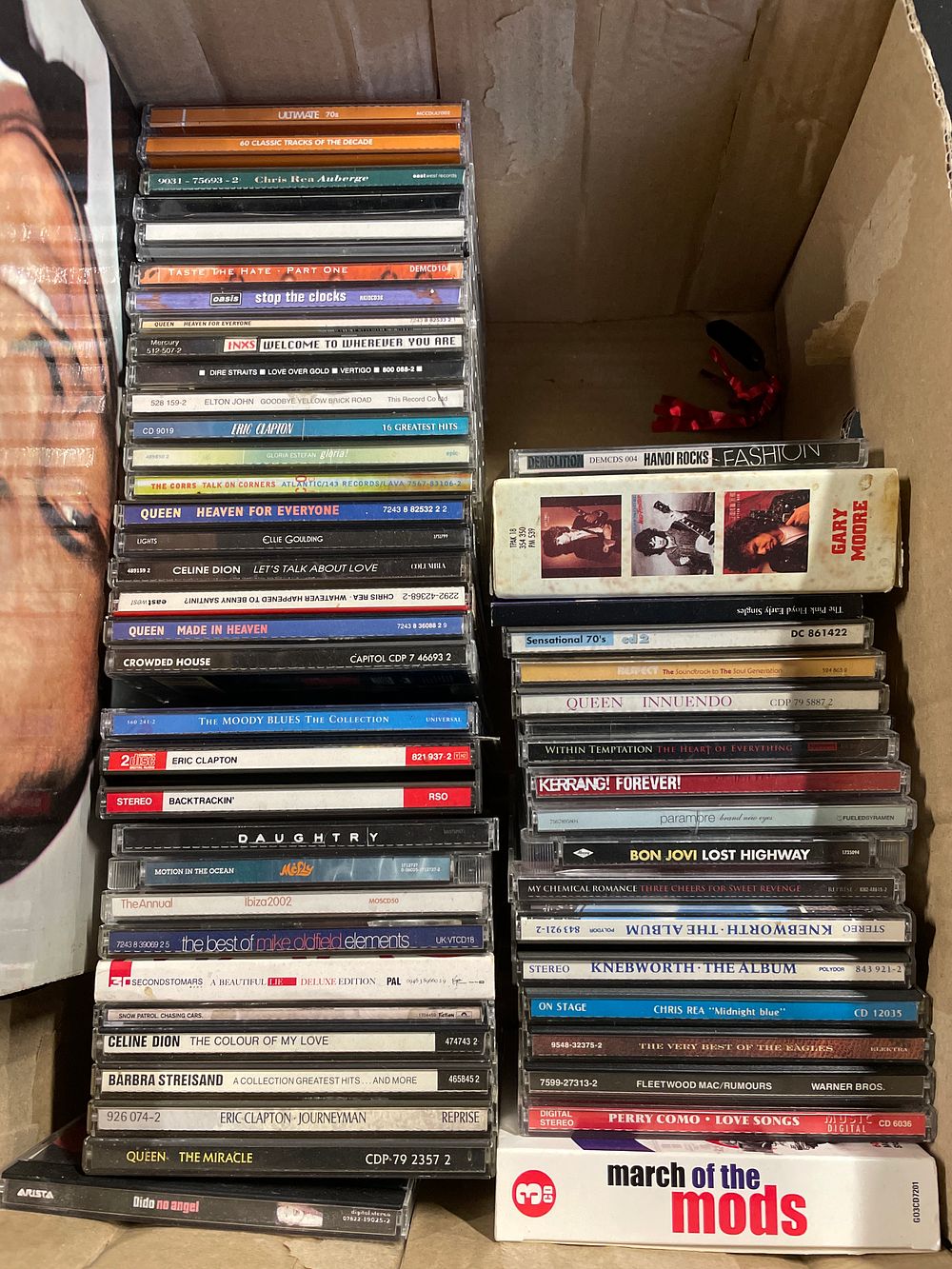 Lot 211: Large selection of cds inc quee, inxs,fleetwood mac and more