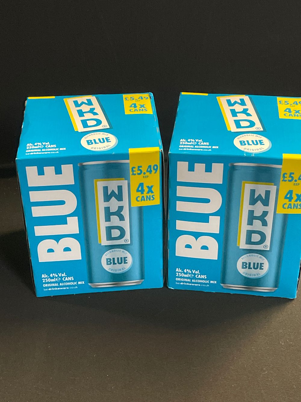 Lot 212: 8 cans of WKD BLUE