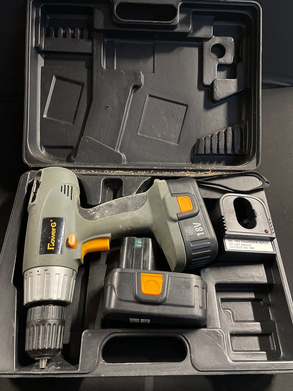 Lot 283: Power G 18v drill with spare battery and charger