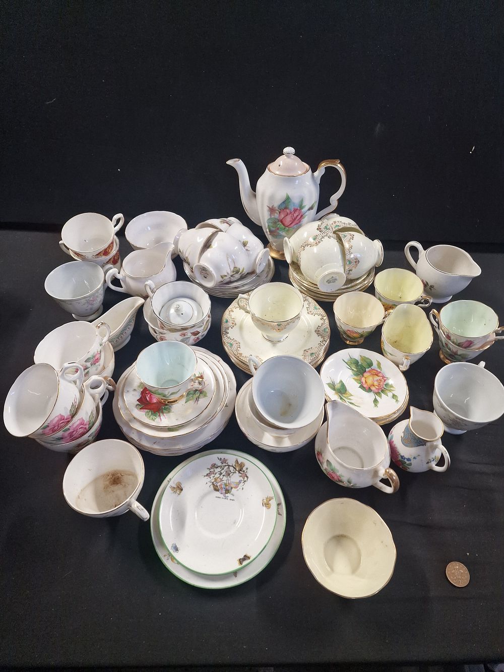 Lot 295: Large Lot of Vintage Part Tea Sets COLLECTION ONLY