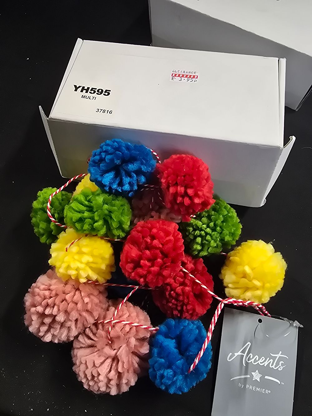 Lot 331: Premier pompom decorations x2