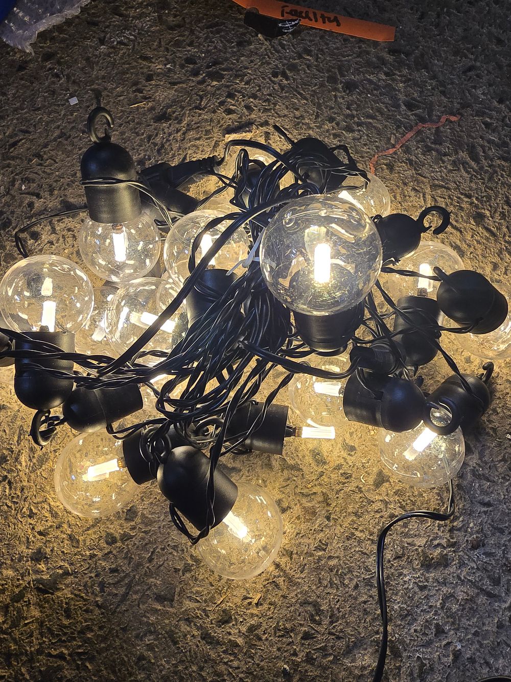 Lot 339: String bauble LED lights