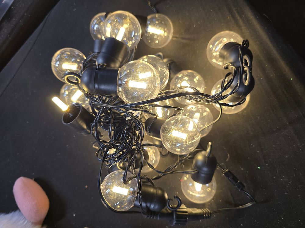 Lot 338: String bauble LED lights