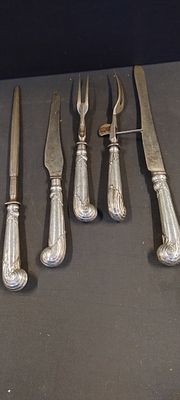 Sterling silver Sheffield 1905 carving set