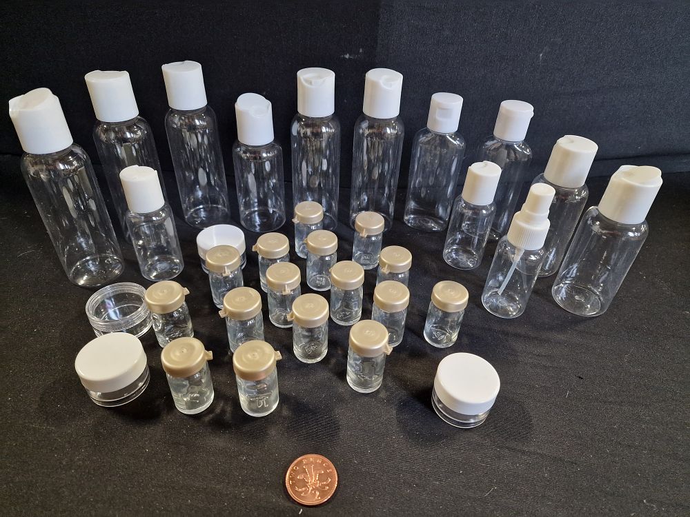 Lot 227: Selection of Empty Bottles and Containers
