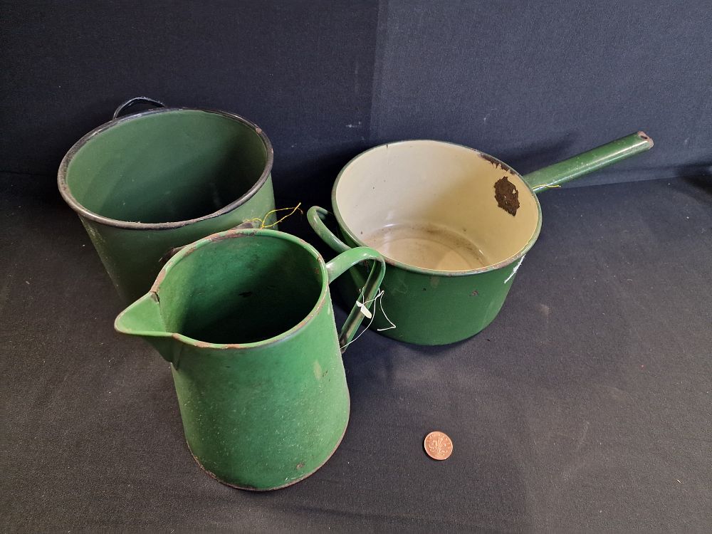 Lot 234: Vintage Enamel Cookware