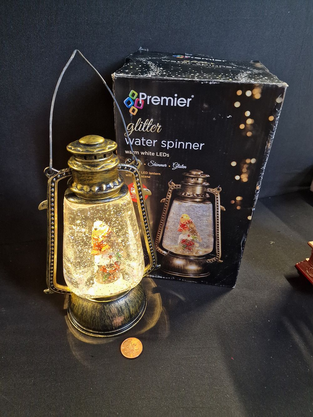 Lot 259: Beautiful LED Lantern with Bird Scene