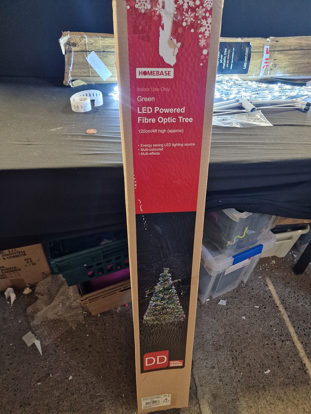 Lot 289: LED Powered Fibre Optic Tree 120cm COLLECTION ONLY