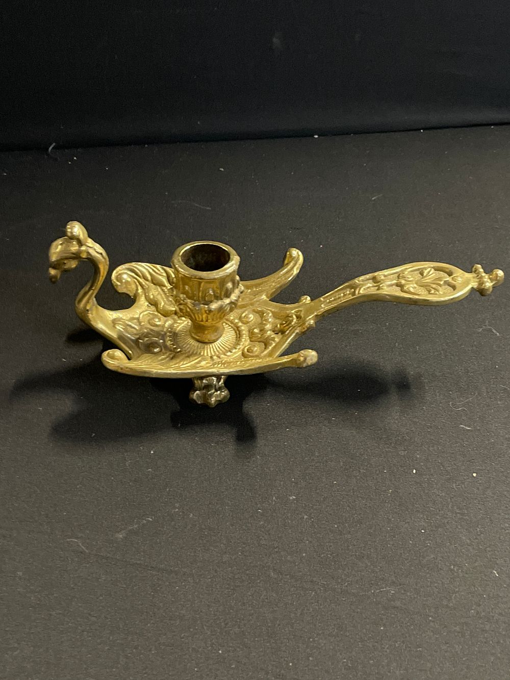 Lot 326: Victorian brass chamber stick