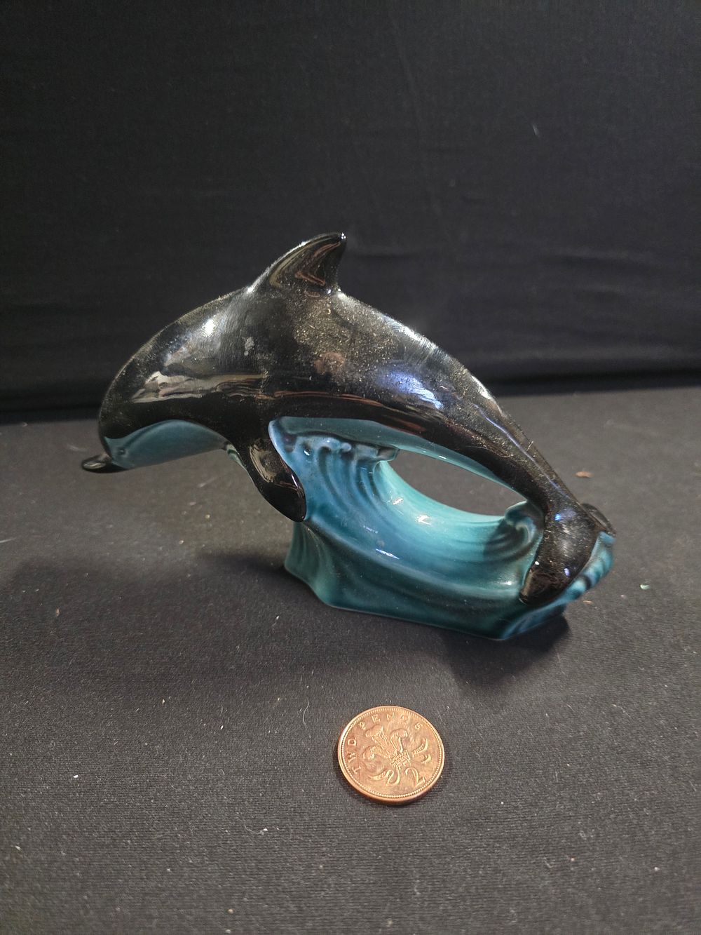 Lot 366: Poole Pottery dolphine