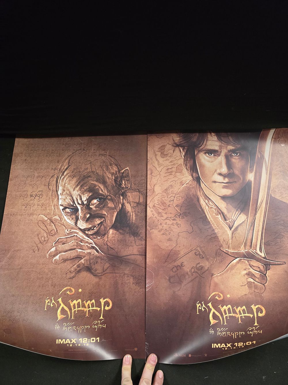 Lot 397: Two lord of the rings cinema posters