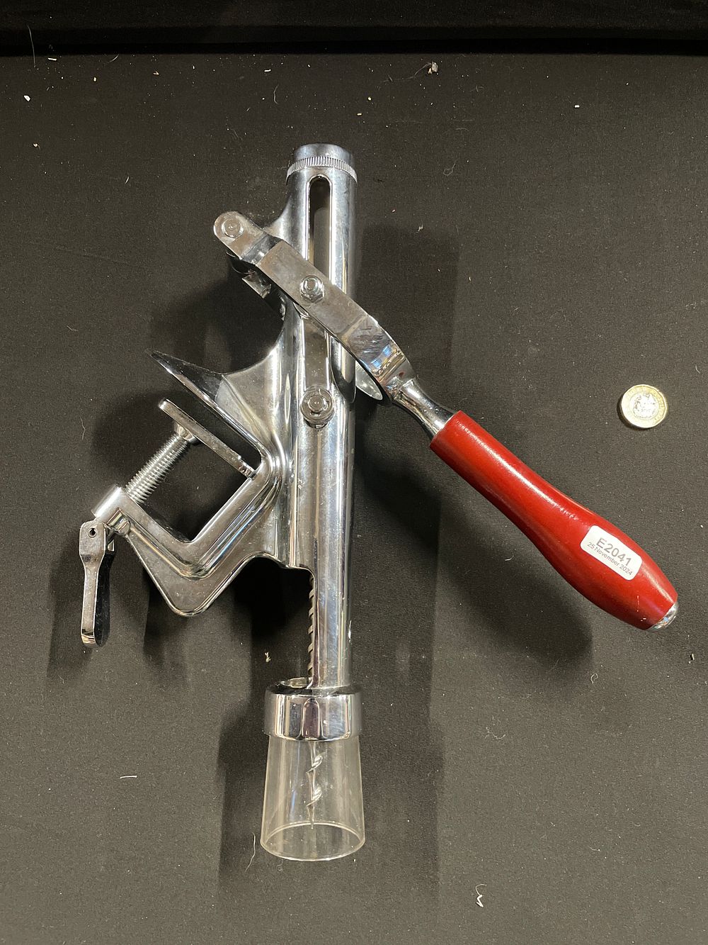 Lot 432: Heavy duty corkscrew