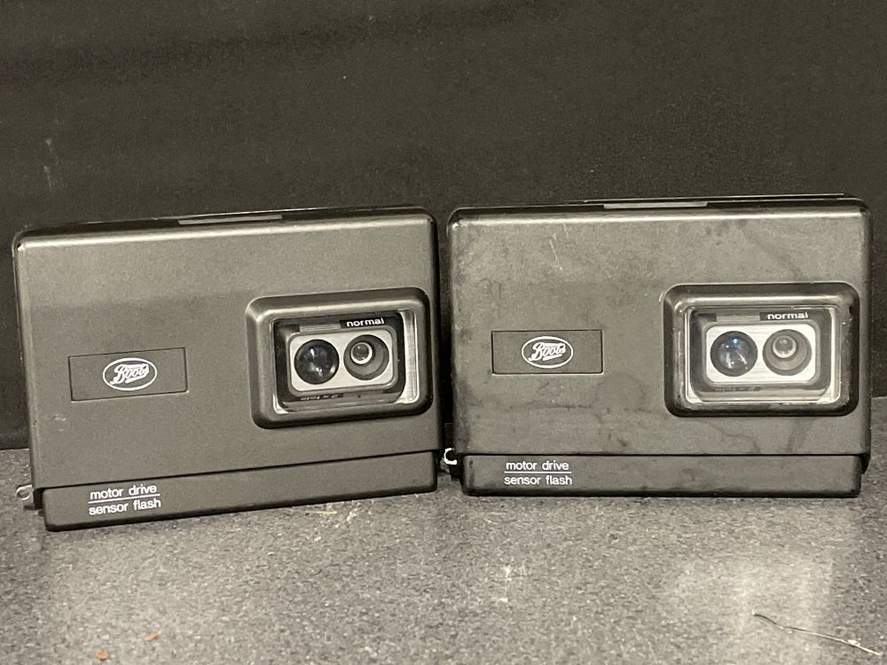 Lot 214: 2 Kodak motor drive disk cameras