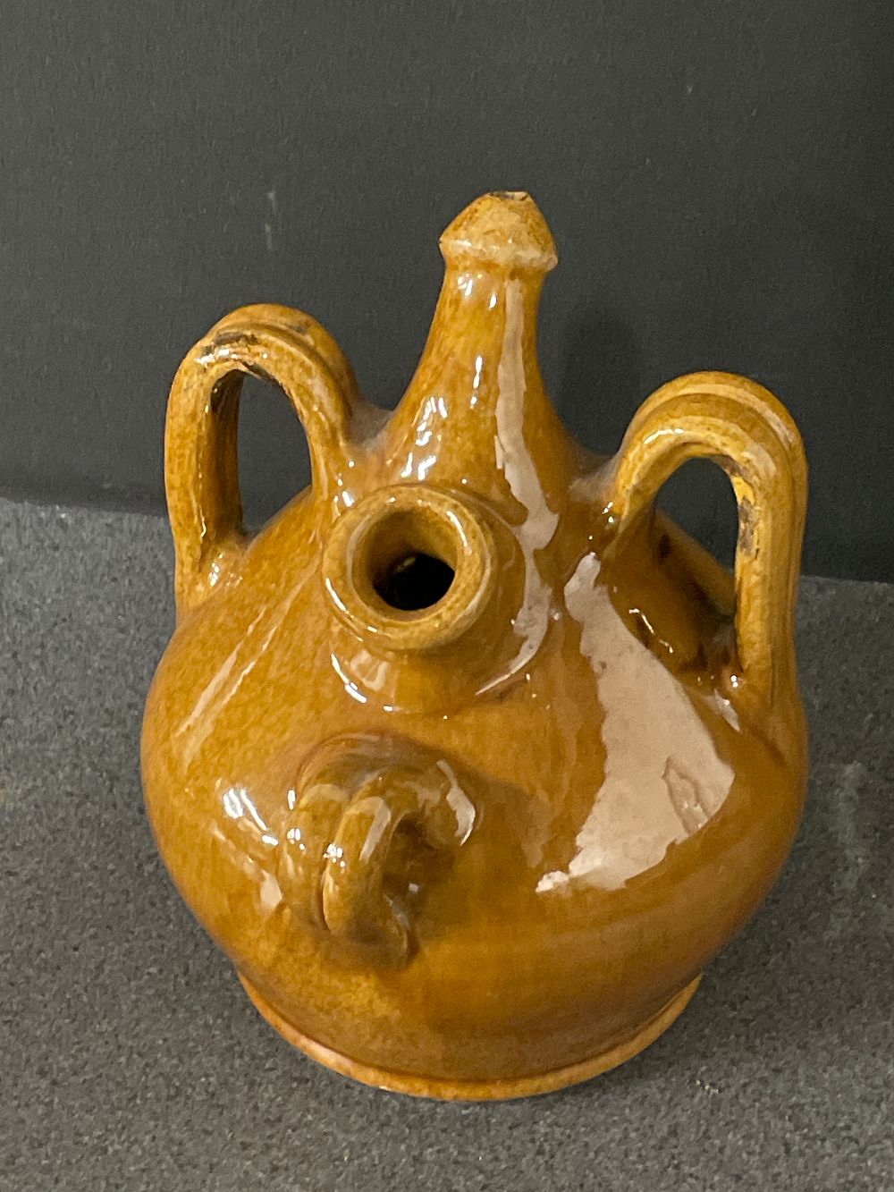 Lot 235: Vintage Continental olive oil jug
