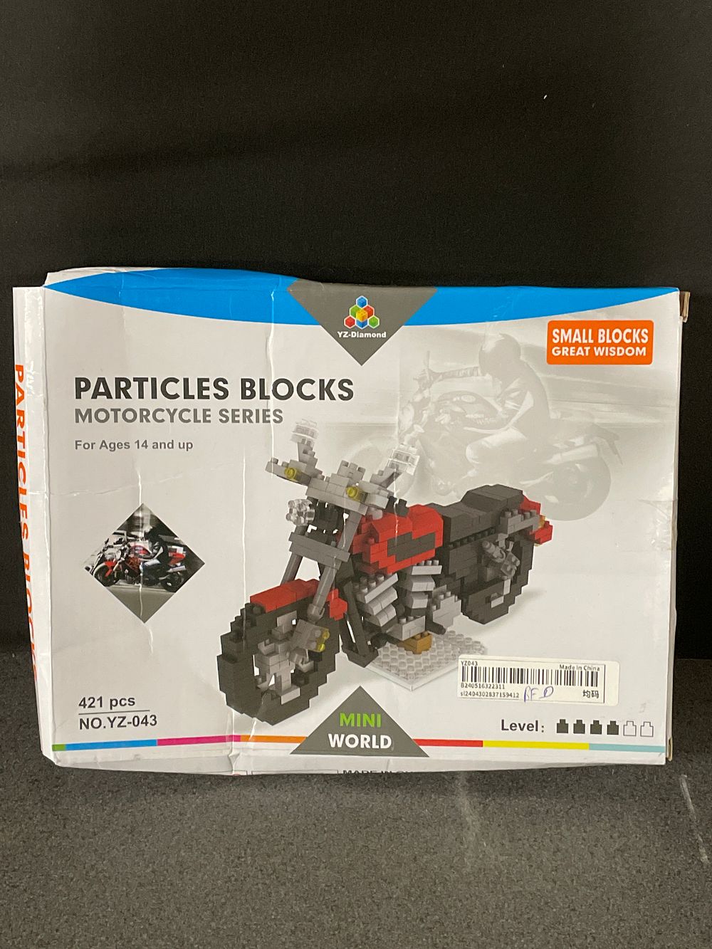 Lot 243: Motorcycle series particles Blocks with instructions