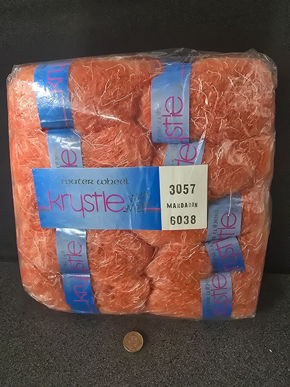 Lot 297: 10 brand new Krystle with mohair wool. Madrarin 3057