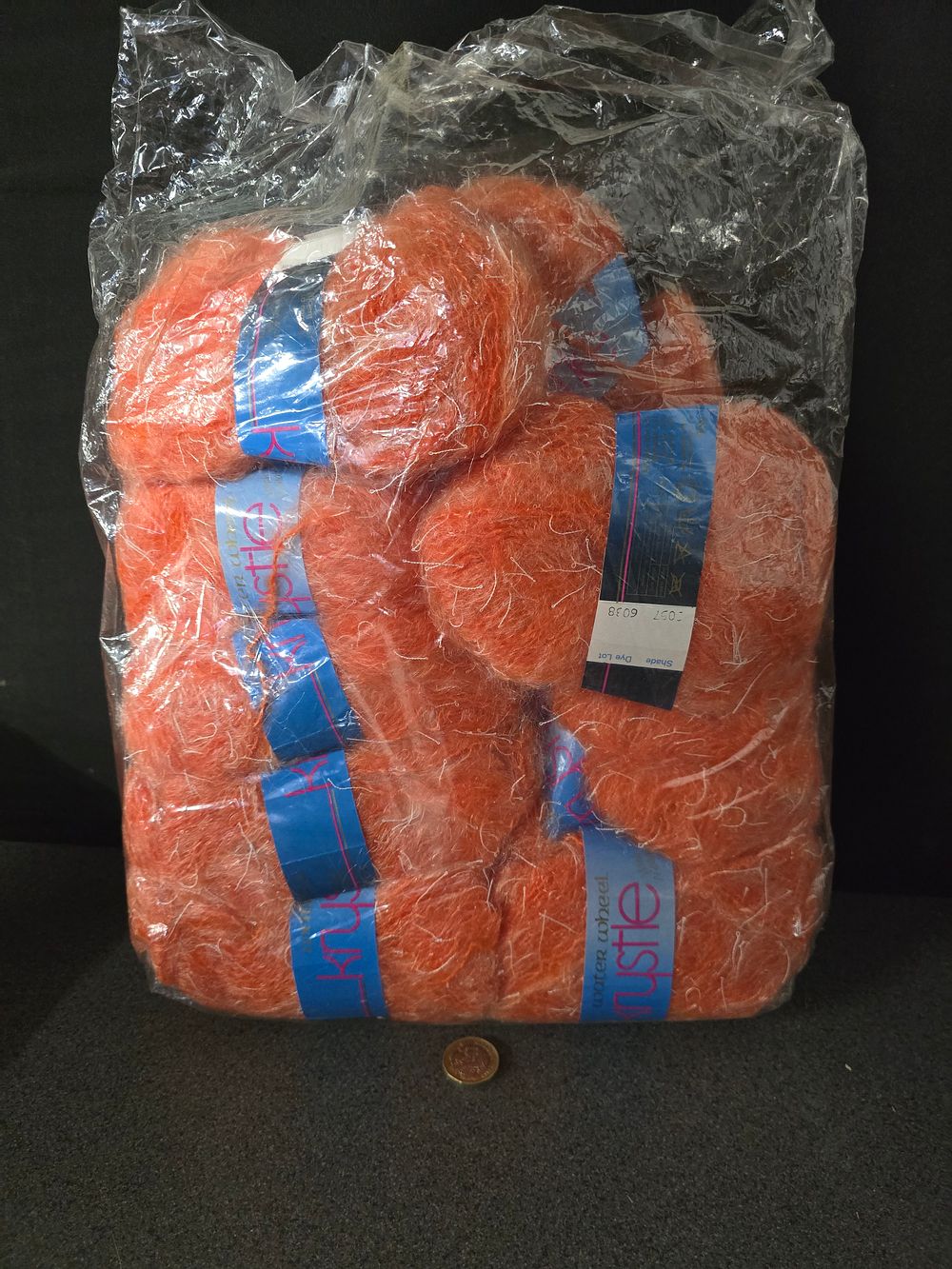 Lot 298: 10 brand new Krystle with mohair wool.  Madrarin 3057