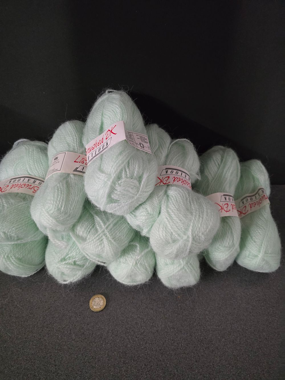 Lot 300: 11 brand new Lister brushed angora look wool