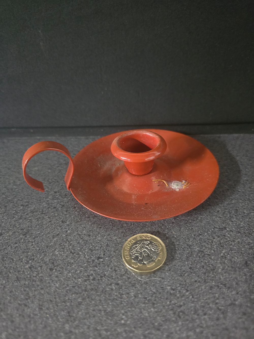 Lot 306: Vintage metal candle holder