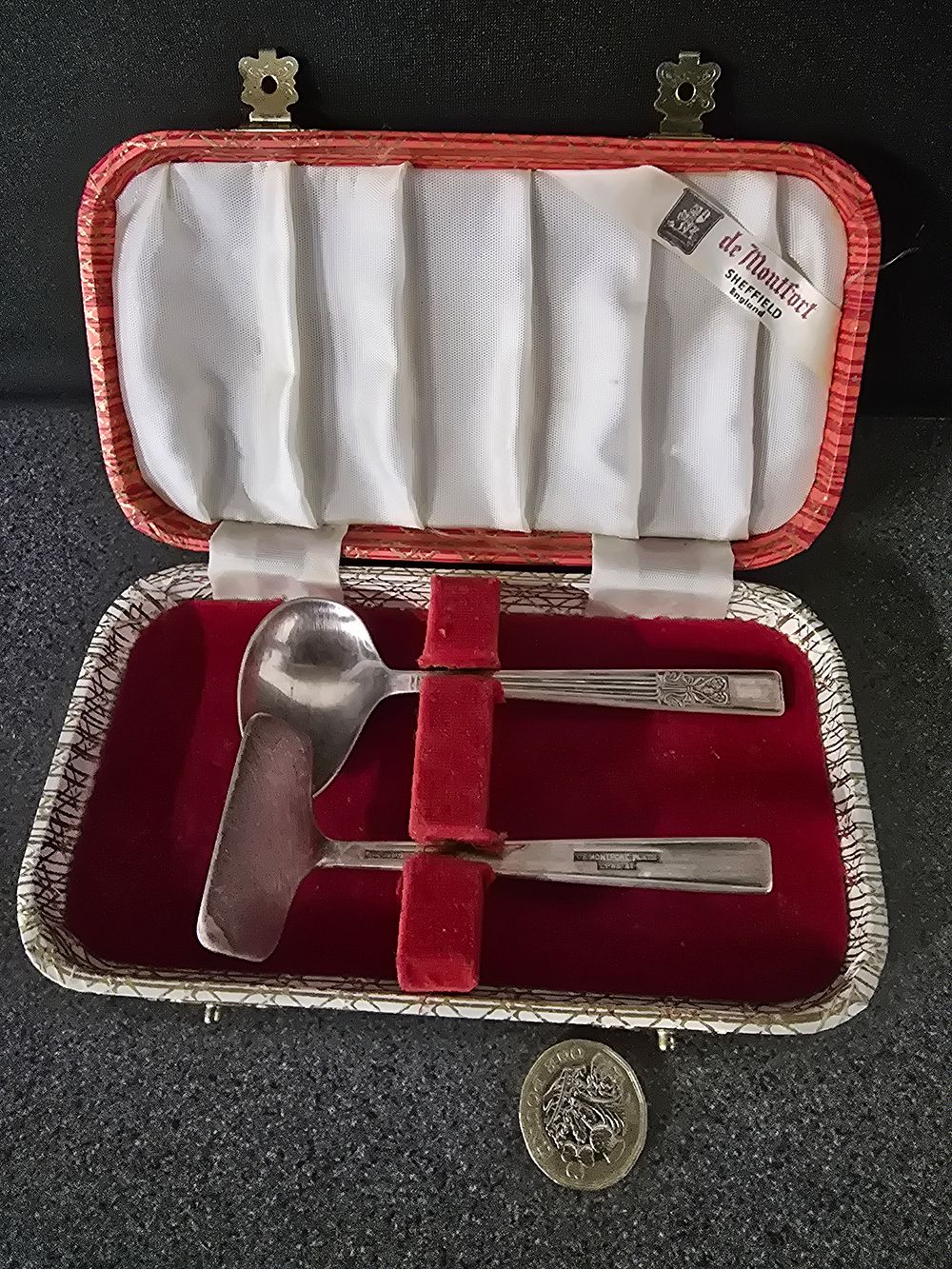 Lot 314: Vintage Spoon and pusher set