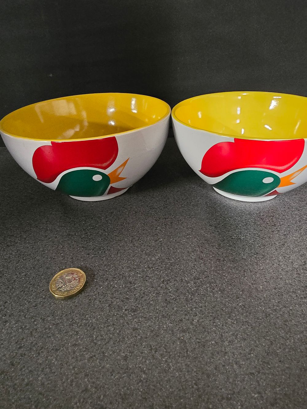 Lot 341: Two collectable kelloggs cereal bowls