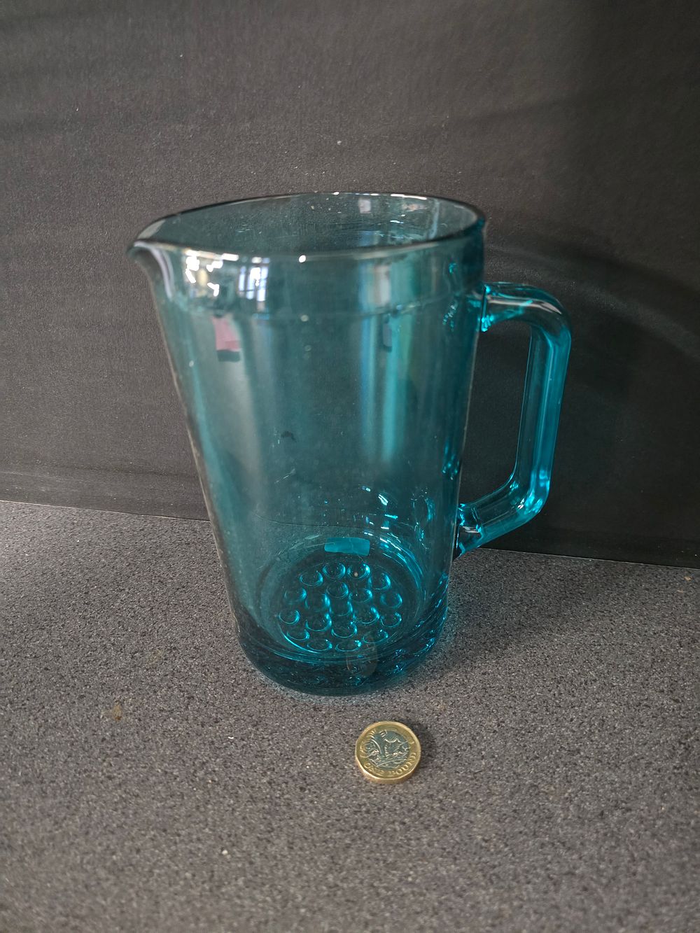 Lot 349: Vintage heavy glass jug