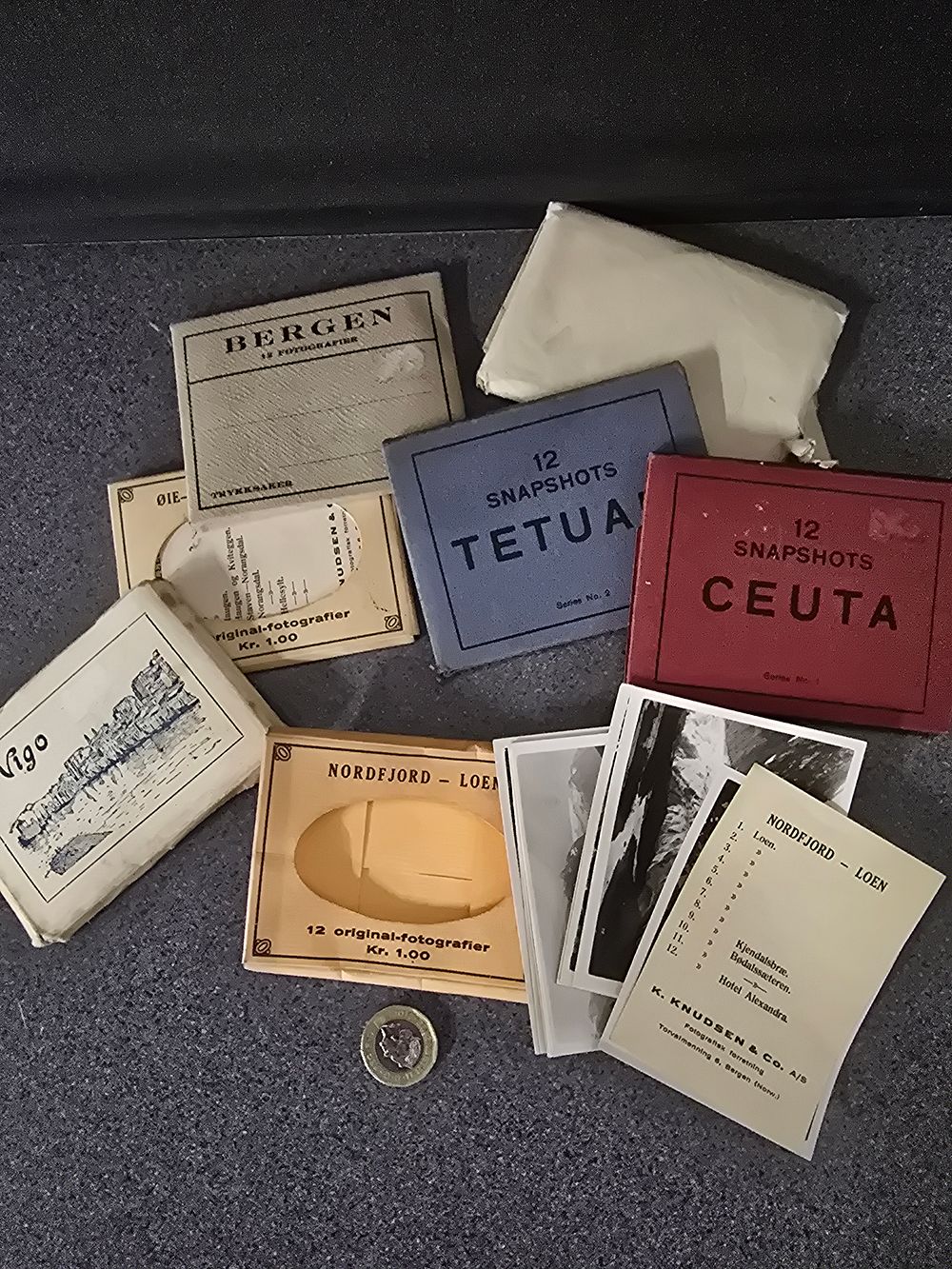 Lot 359: A collection of vintage mini post cards