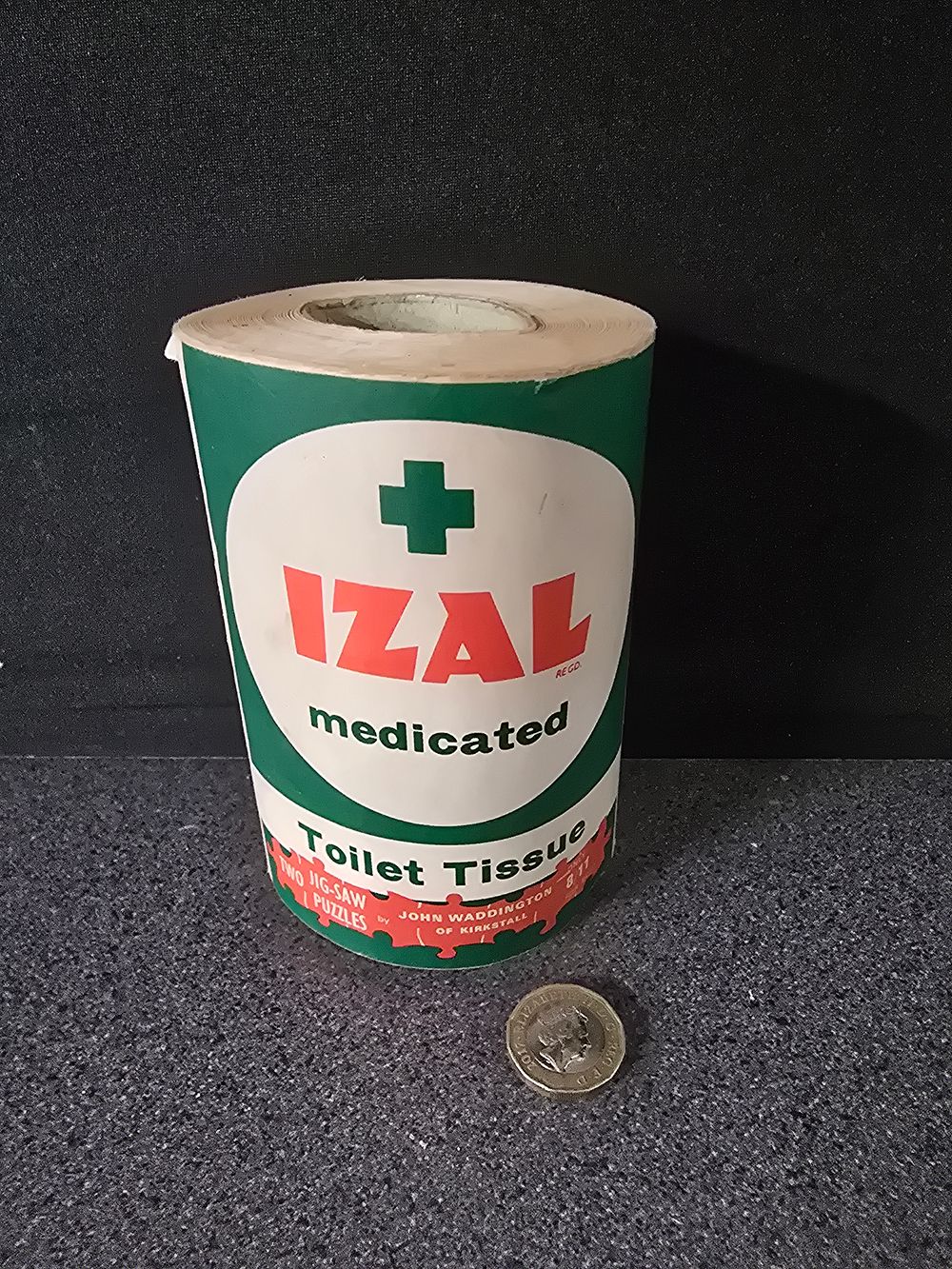 Lot 370: A vintage roll of IZAL medicated toilet tissue