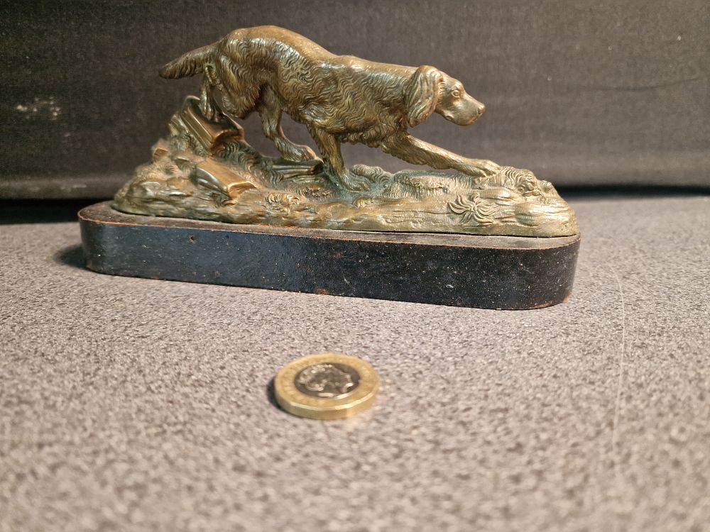 Lot 167: Brass Dog Figurine