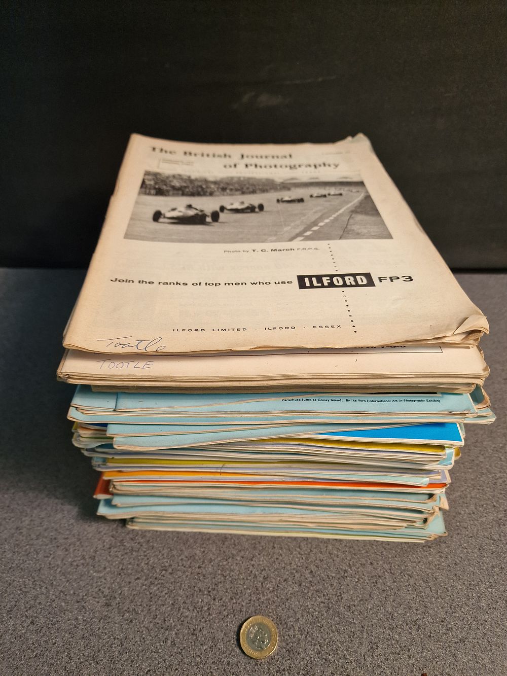 Lot 169: Large Selection of The British Journal of Photography Magazine 1960s