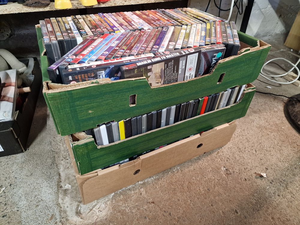 Lot 179: Selection of DVDs Mostly Movies. 3 Trays COLLECTION ONLY