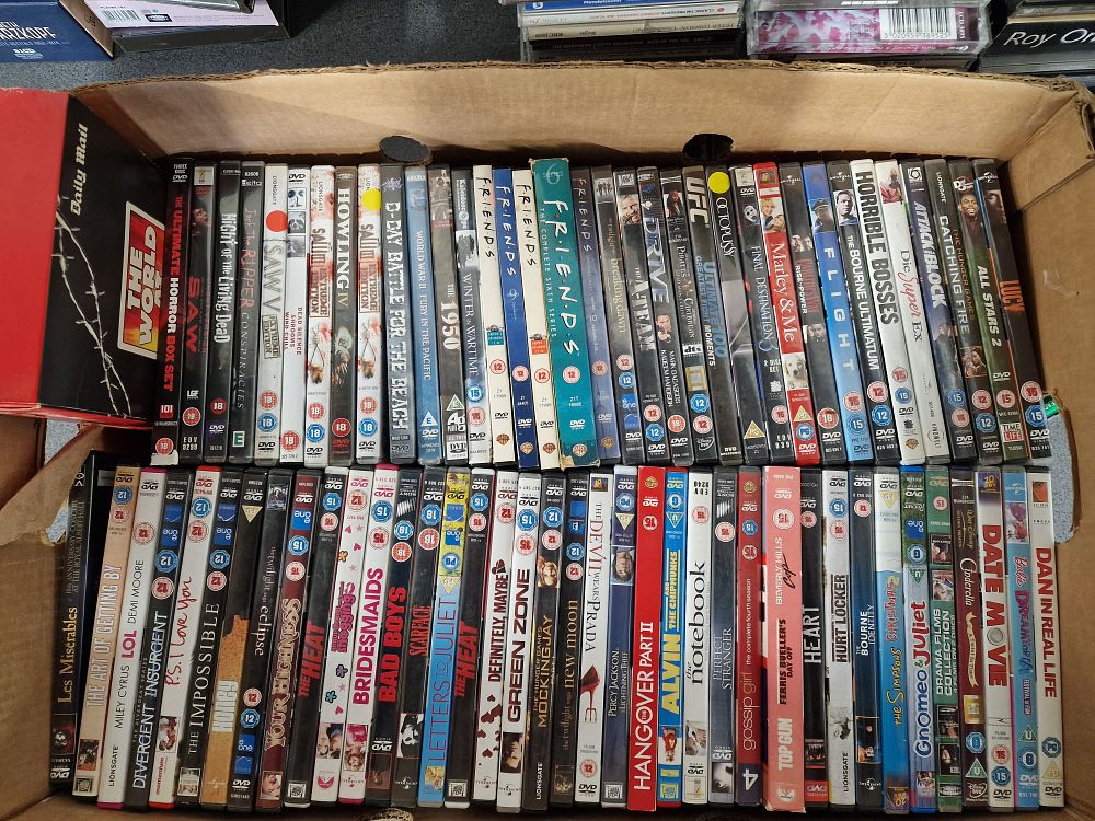 Lot 181: Selection of DVDs inc Movies, Friends, Wartime and Horror