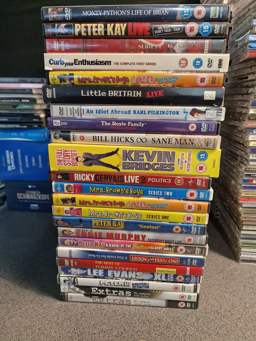 Lot 184: Selection of Comedy DVDs including Series, Film and Stand Up.