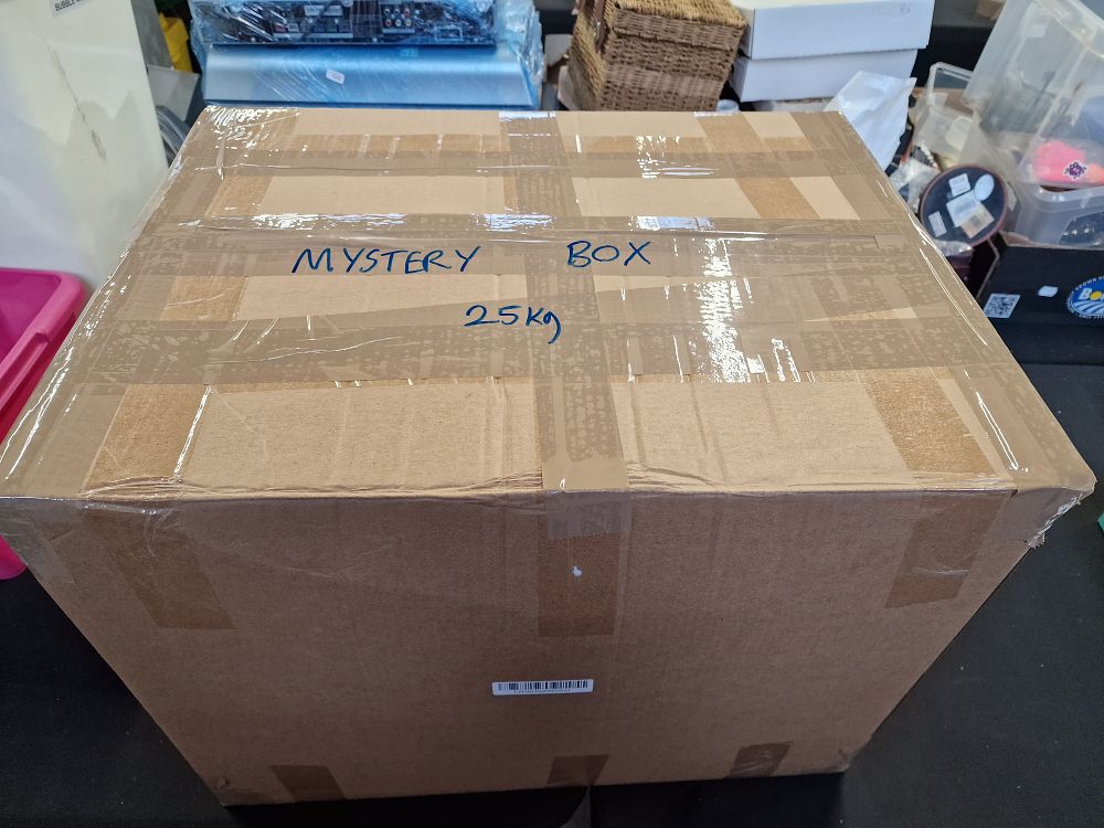 Lot 197: Large Mystery Box 25kg. Prefer Collection. Can Ship for £20 UK Mainland