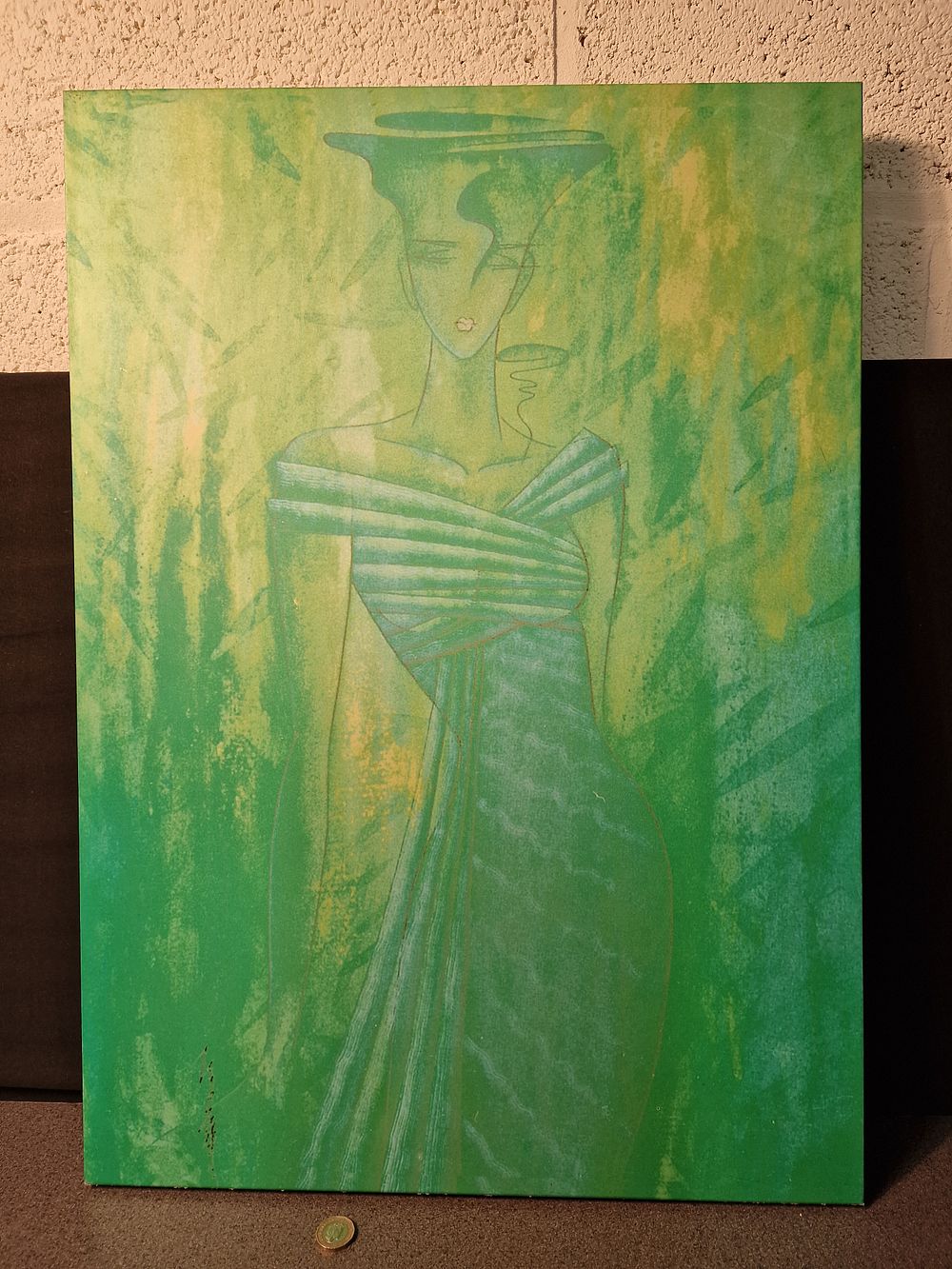Lot 220: Decorative Art on a Board. 69x49cm