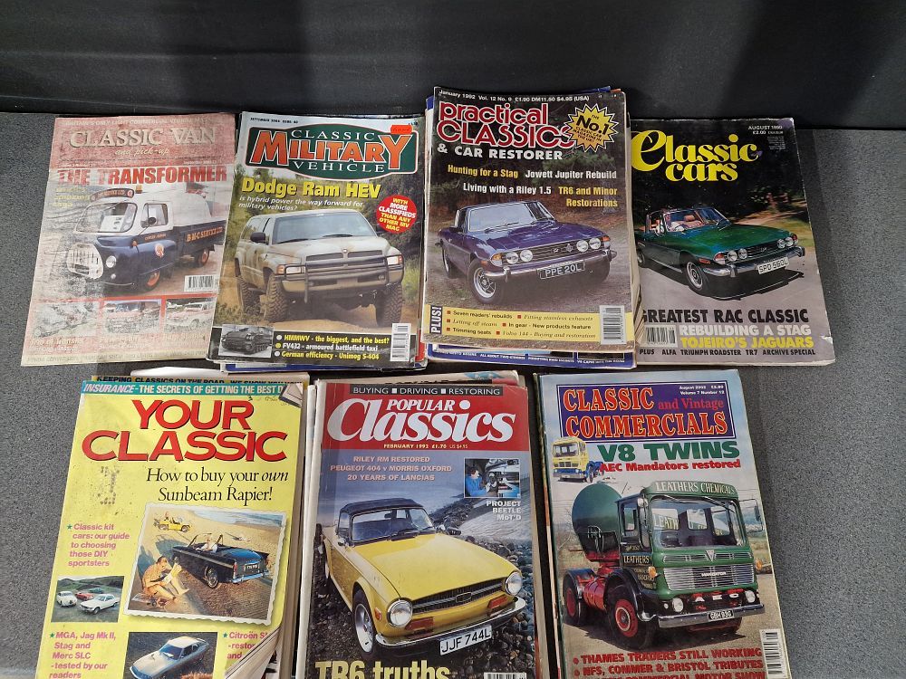 Lot 256: Selection of Classic Car, Vans, Truck and Military Vehicles Magazines